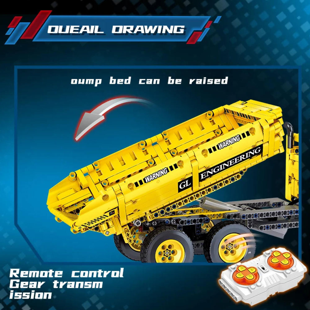 Guly 96002 1:8-Scale Volvo Dump Truck