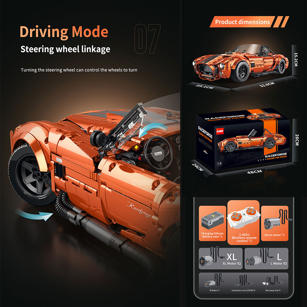 Guly 10664 1:8-Scale Ford Shelby Cobra