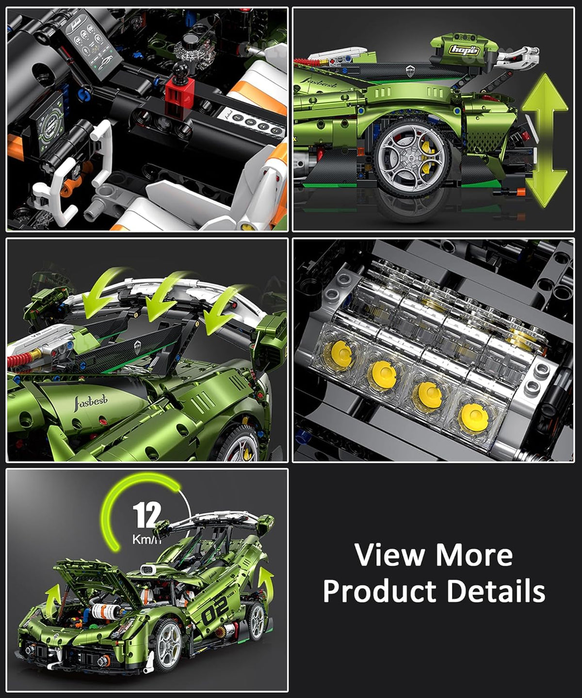 Guly 10628 1:8-Scale Koenigseg Jesko Hypercar