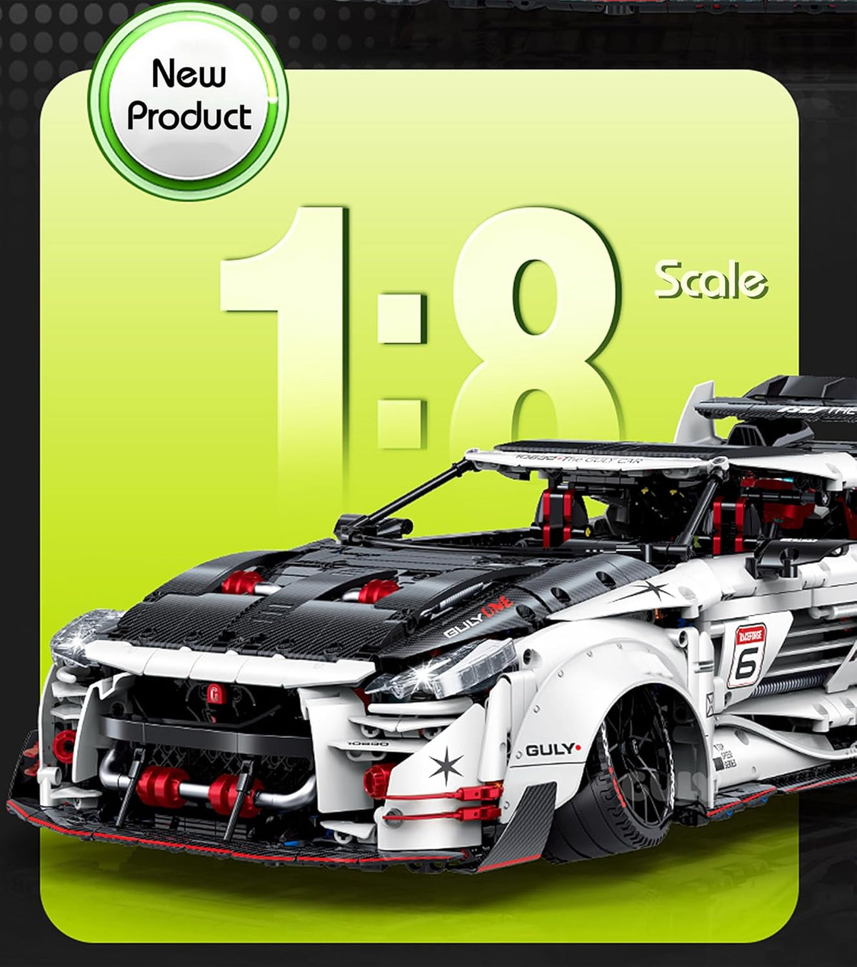 Guly 10630 1:8-Scale Nissan GT-R  Supercar