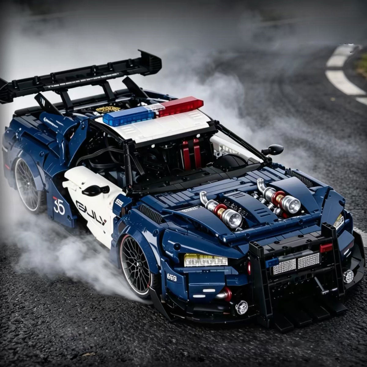 Guly 10655 1:8-Scale Ford Mustang Police Car