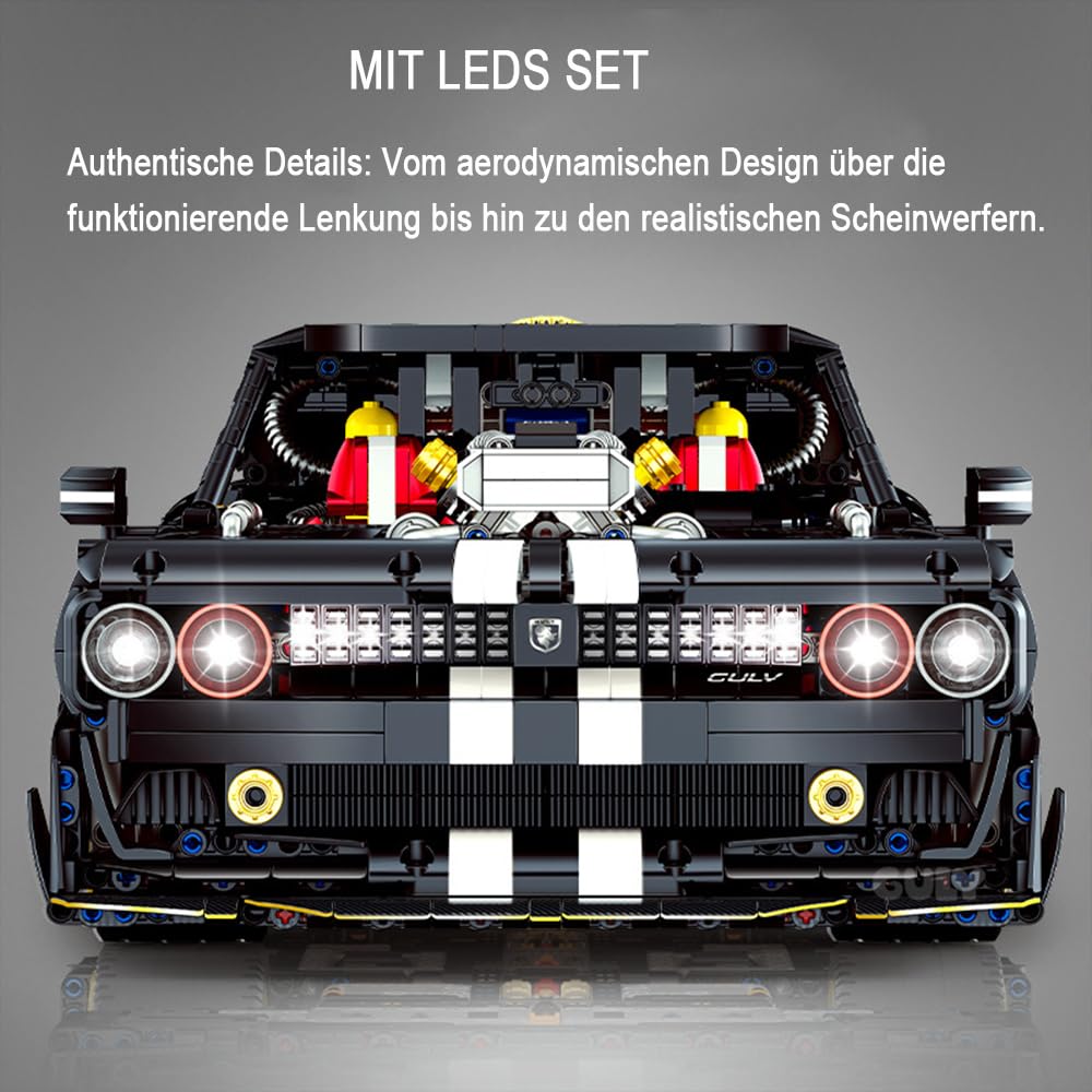 Guly 10637 1:8-Scale Dodger Challenger MuscIe Car