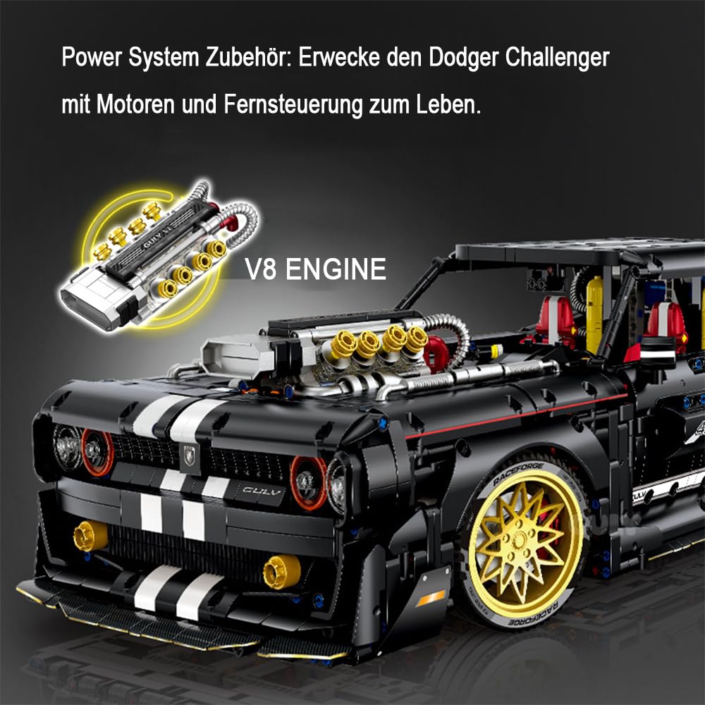 Guly 10637 1:8-Scale Dodger Challenger MuscIe Car