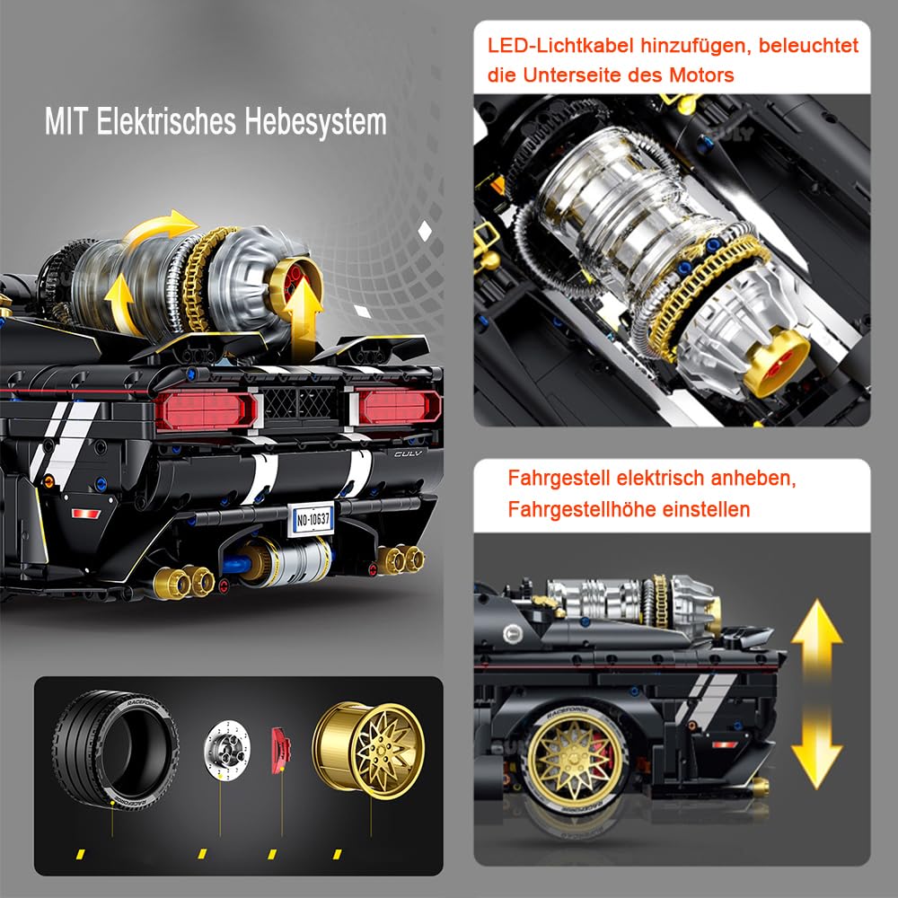 Guly 10637 1:8-Scale Dodger Challenger MuscIe Car