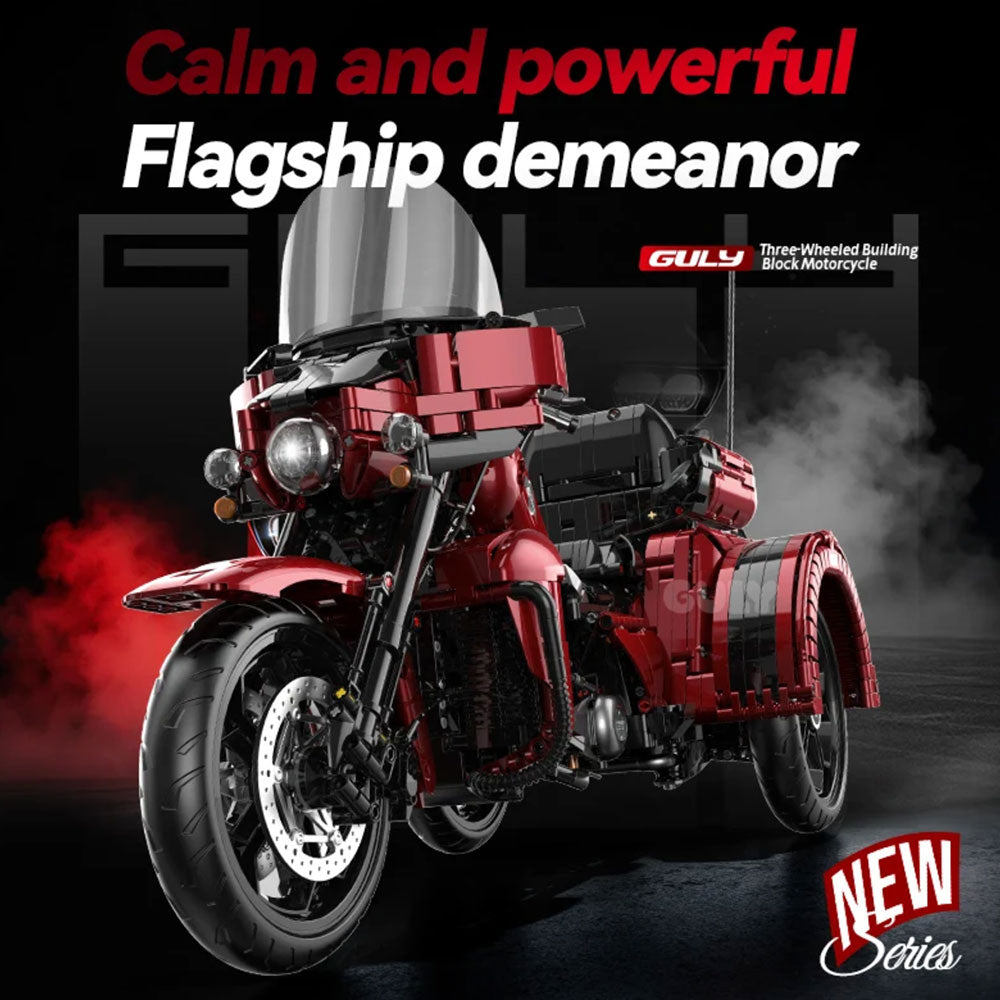 Guly 60557 1:5-Scale Harley Road Glide 3 Motorcycle